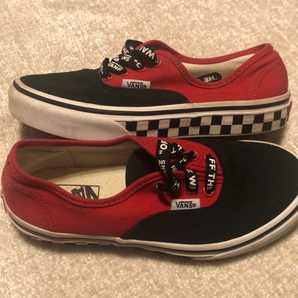Vans Youth Skate Shoes Size 2-VGUC